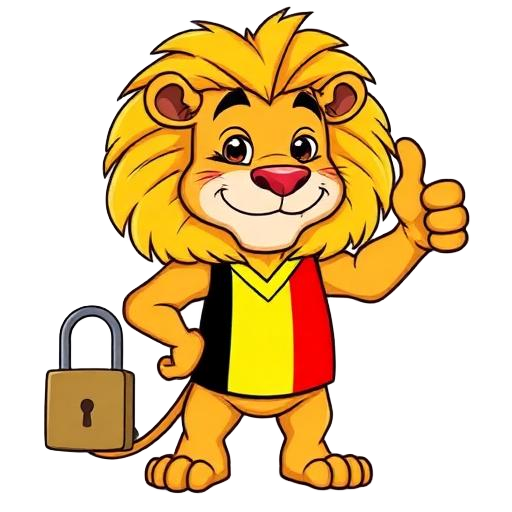 Belgae Leeuw met open slot